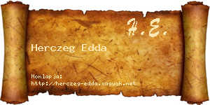 Herczeg Edda névjegykártya